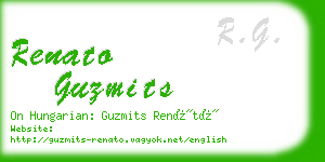renato guzmits business card